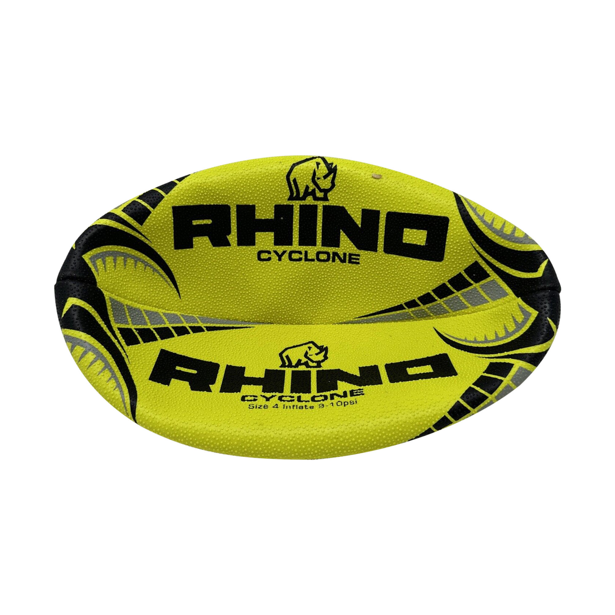 Cyclone Rugby Ball (Fluorescent Yellow) 3/3