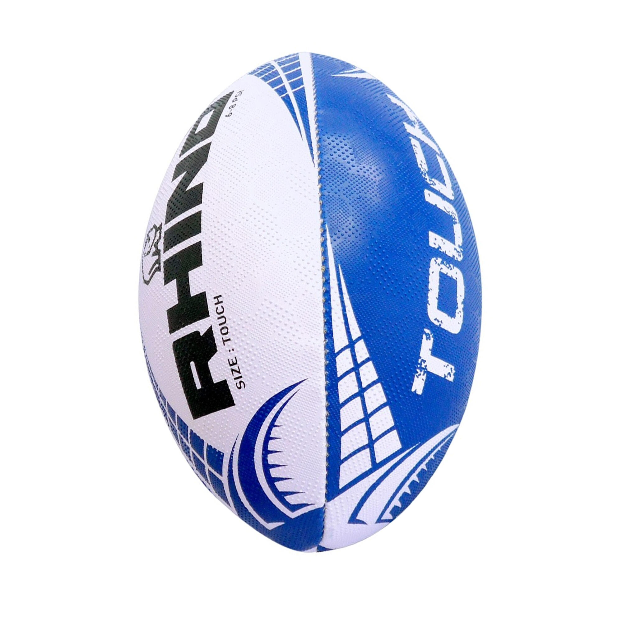 "Touch" RugbyBall Damen und Herren Weiß/Blau/Schwarz 3/3