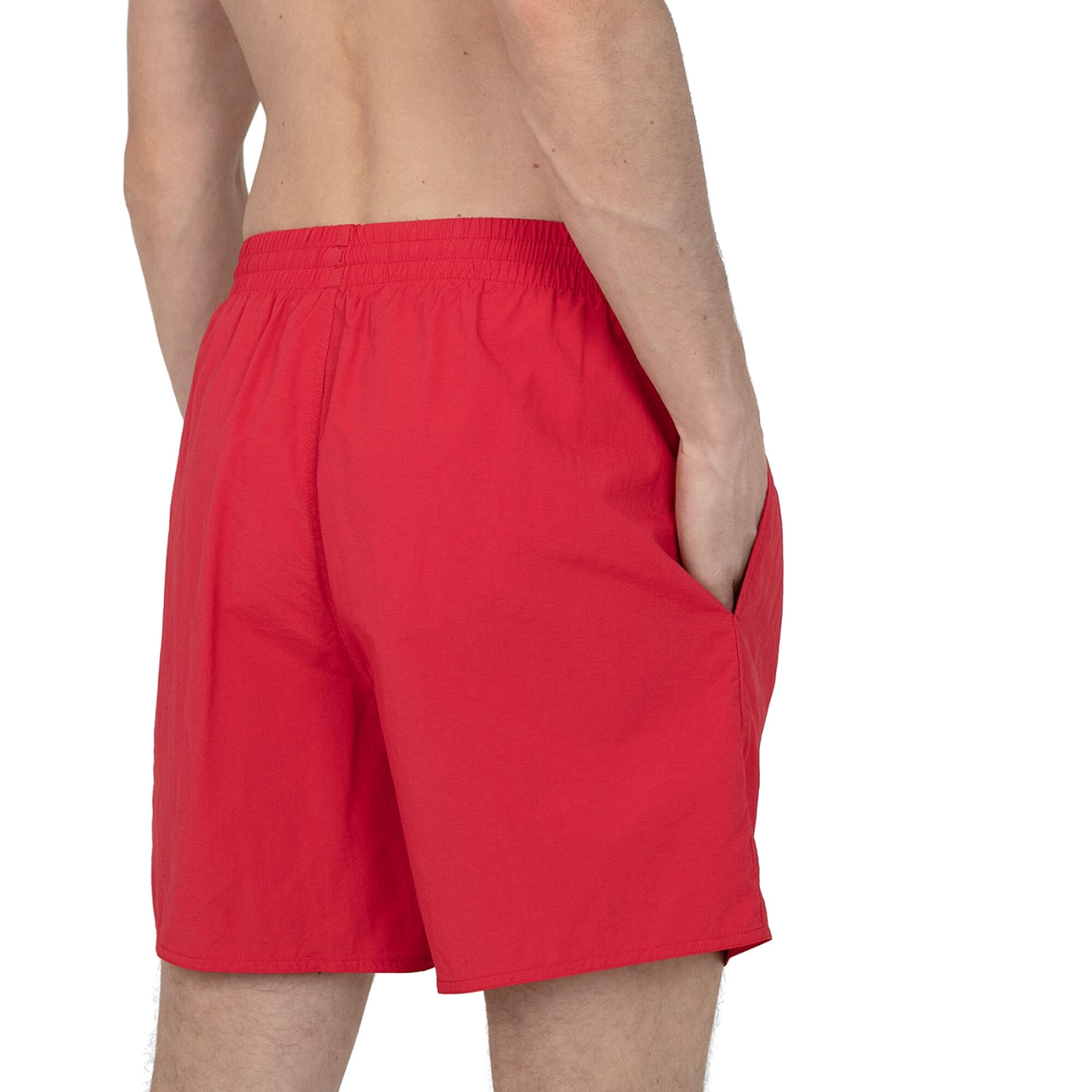 Mens Essentials 16 Swim Shorts (Red) 2/3