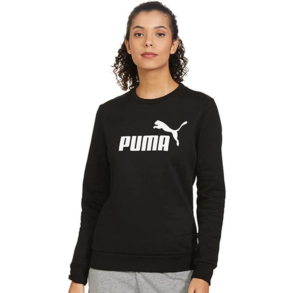Womens/Ladies ESS Logo Sweatshirt (Puma Black) 1/4
