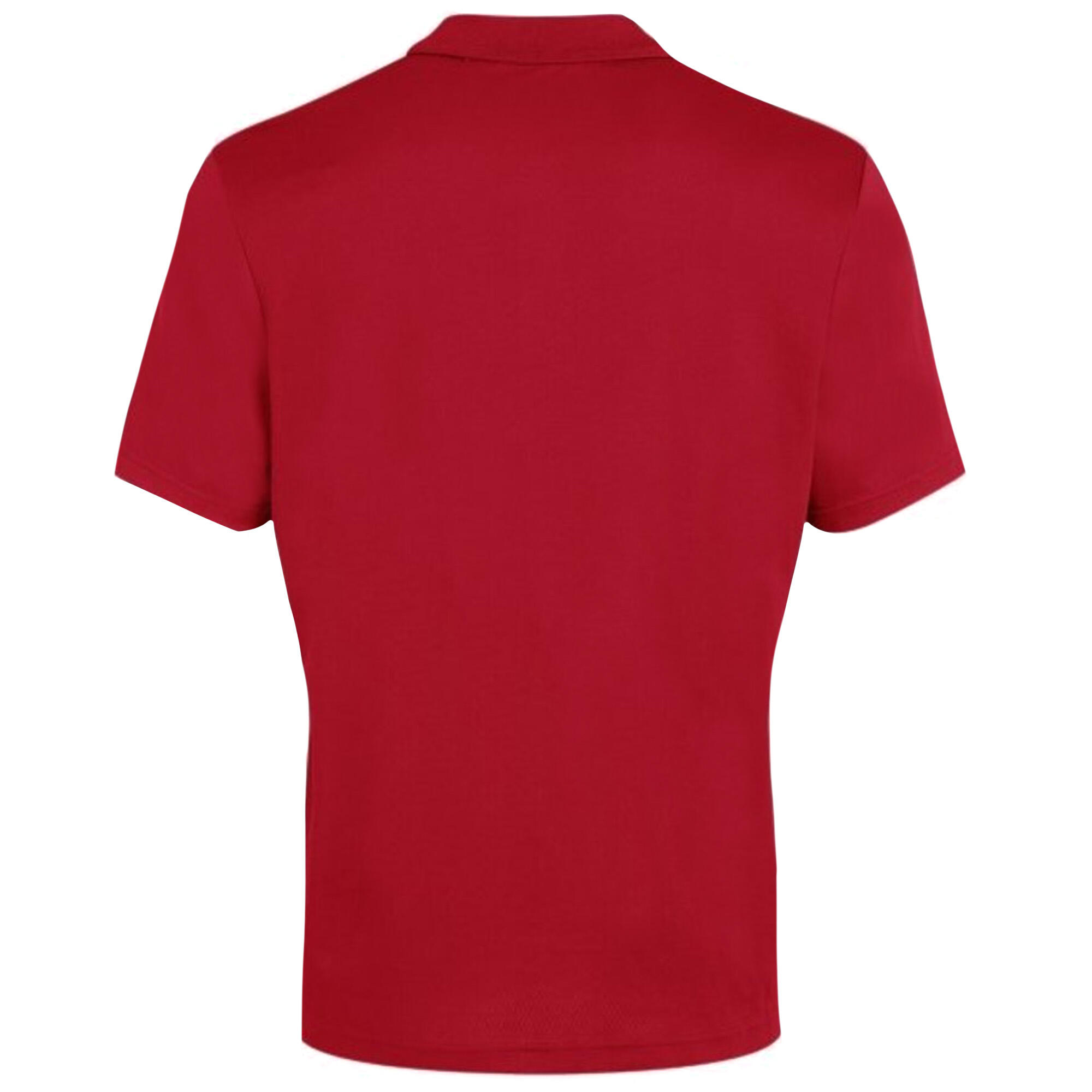 Mens Club Dry Polo Shirt (Red) 2/3