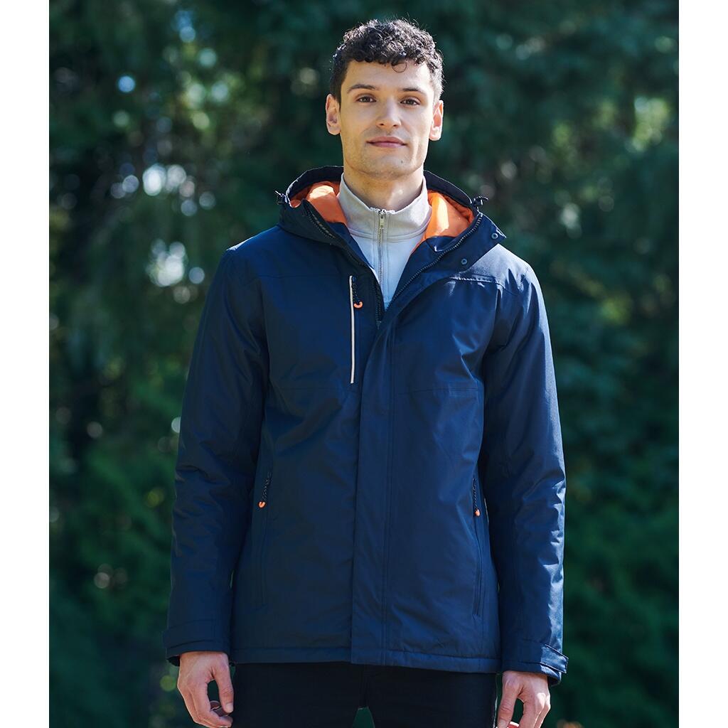 Mens Thermogen Powercell 5000 Jacket (Navy/Magma Orange) 3/5