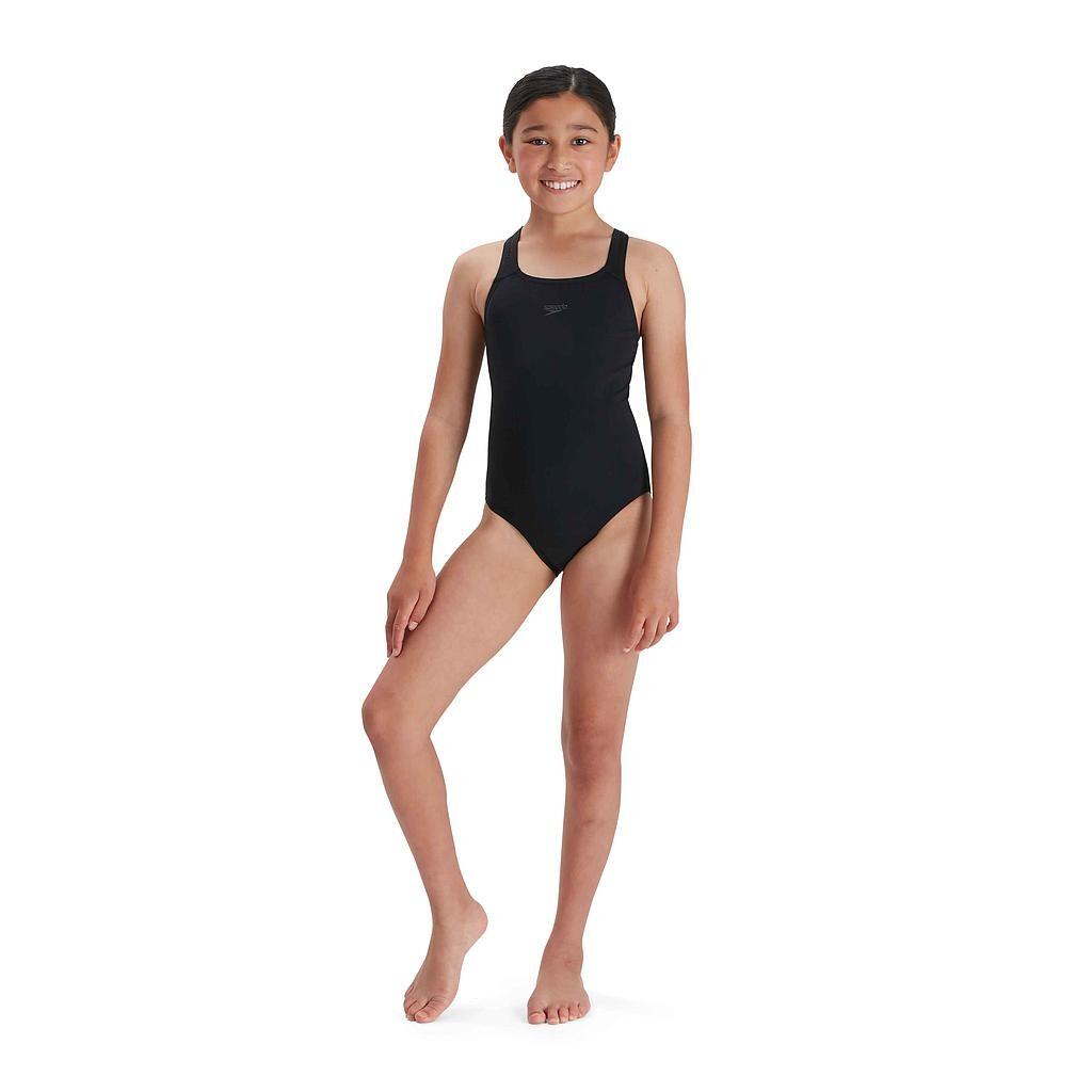 Girls Medalist Eco Endurance+ One Piece Swimsuit (Black) 1/4