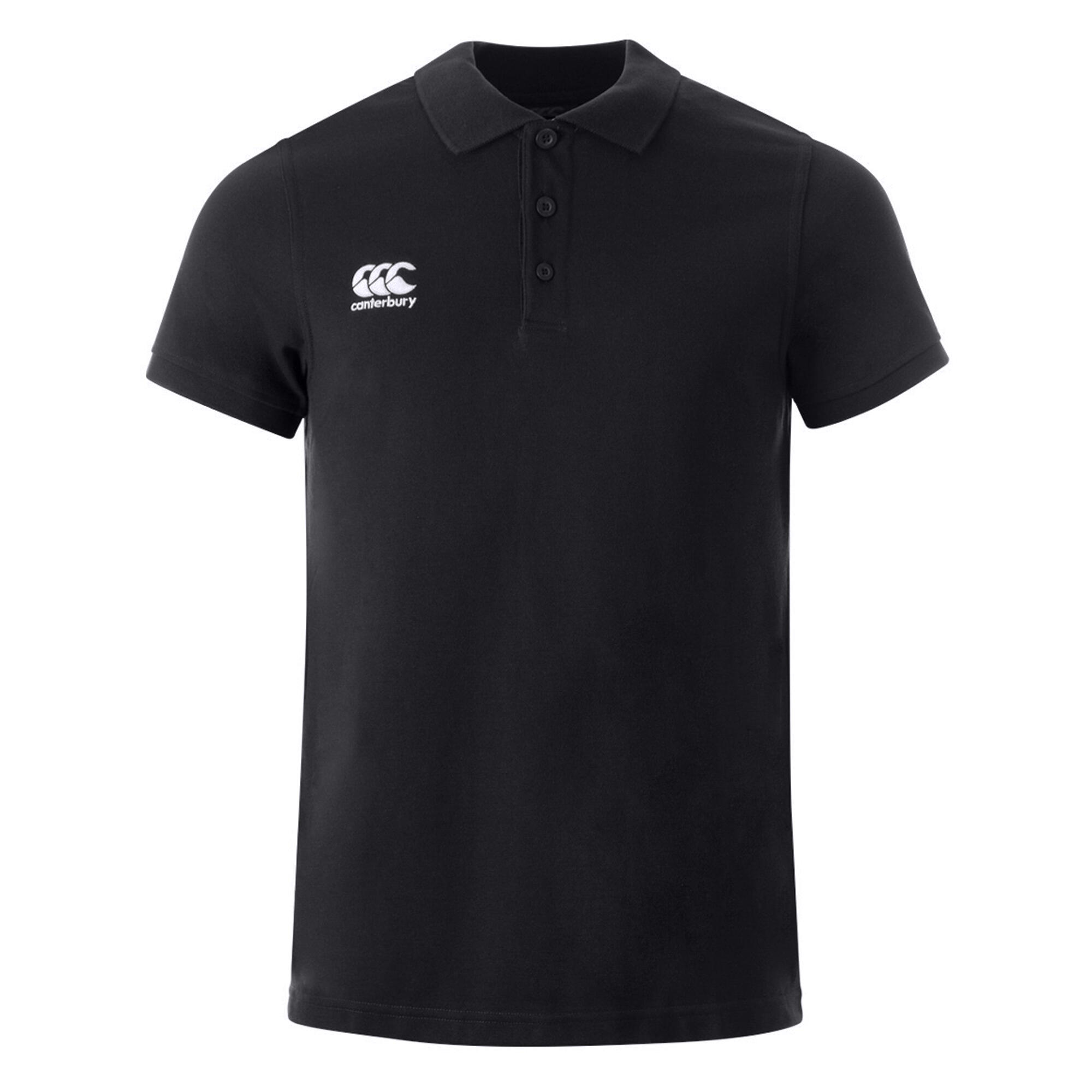 CANTERBURY Unisex Adult Polo Shirt (Black)