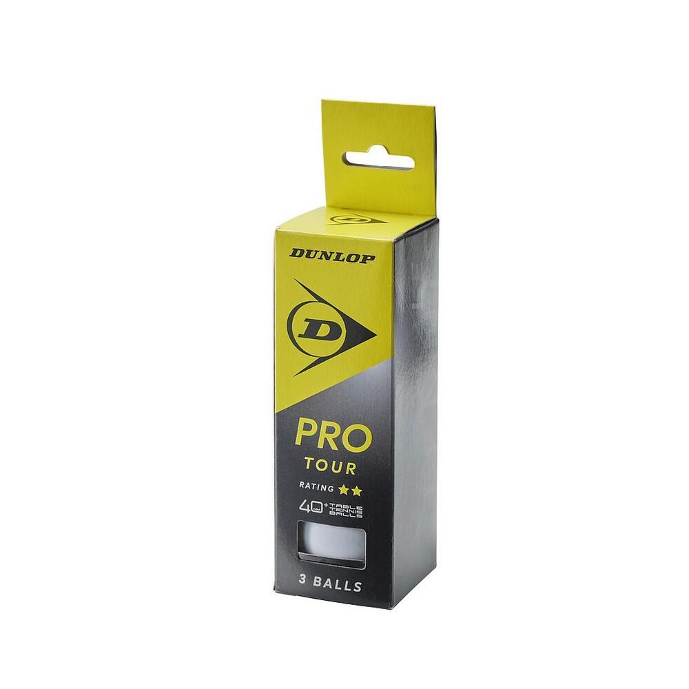40+ Pro Tour Table Tennis Balls (Pack of 3) (White) 1/1