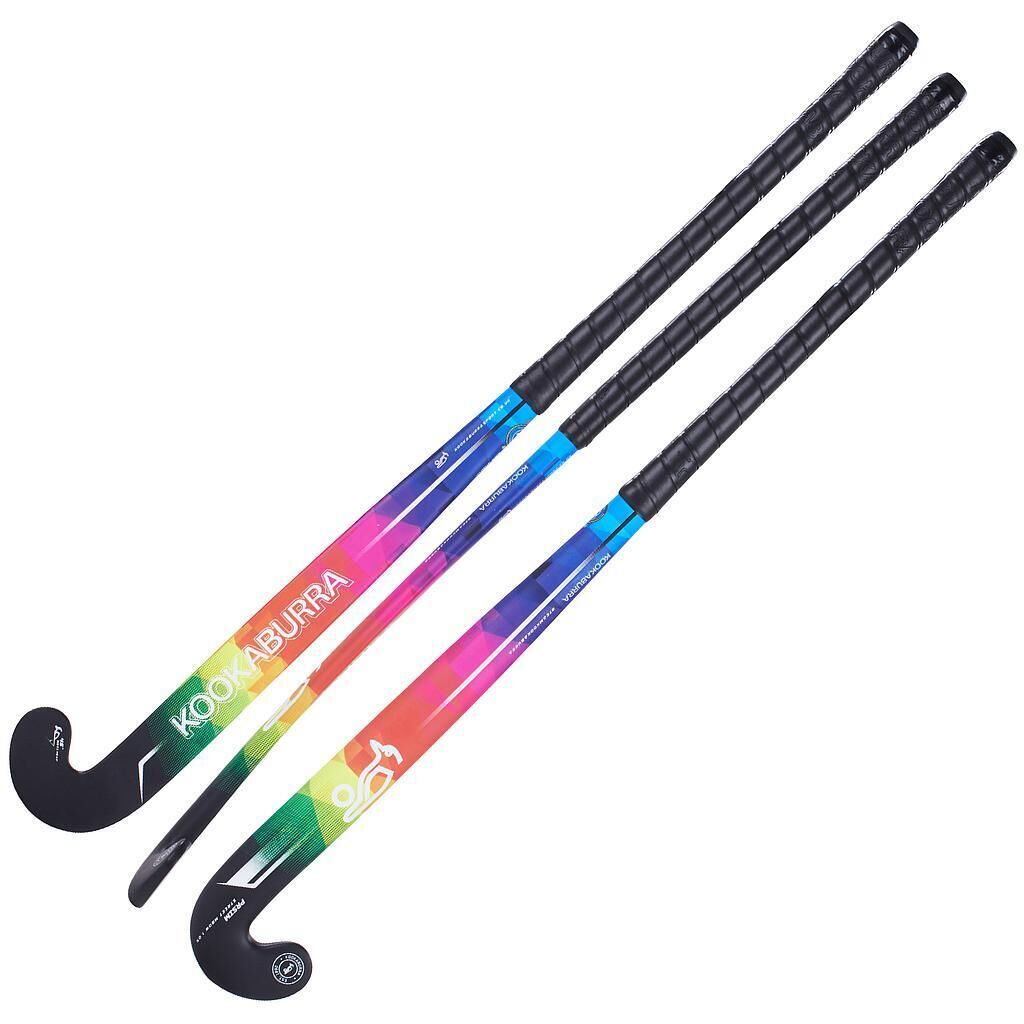 KOOKABURRA Prism Light MBow Field Hockey Stick (Black/Multicoloured)