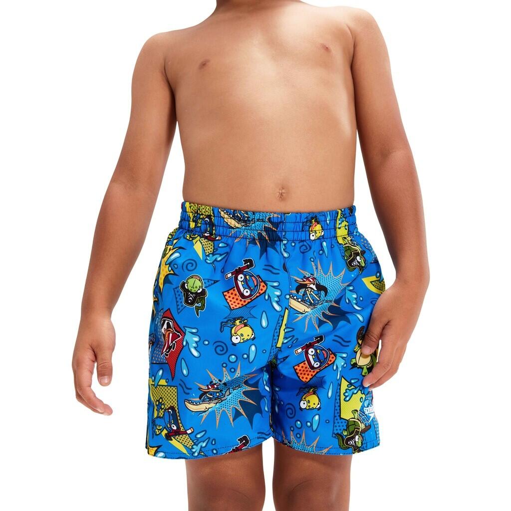 Boys Learn To Swim 11 Swim Shorts (Blue/Yellow) 1/3