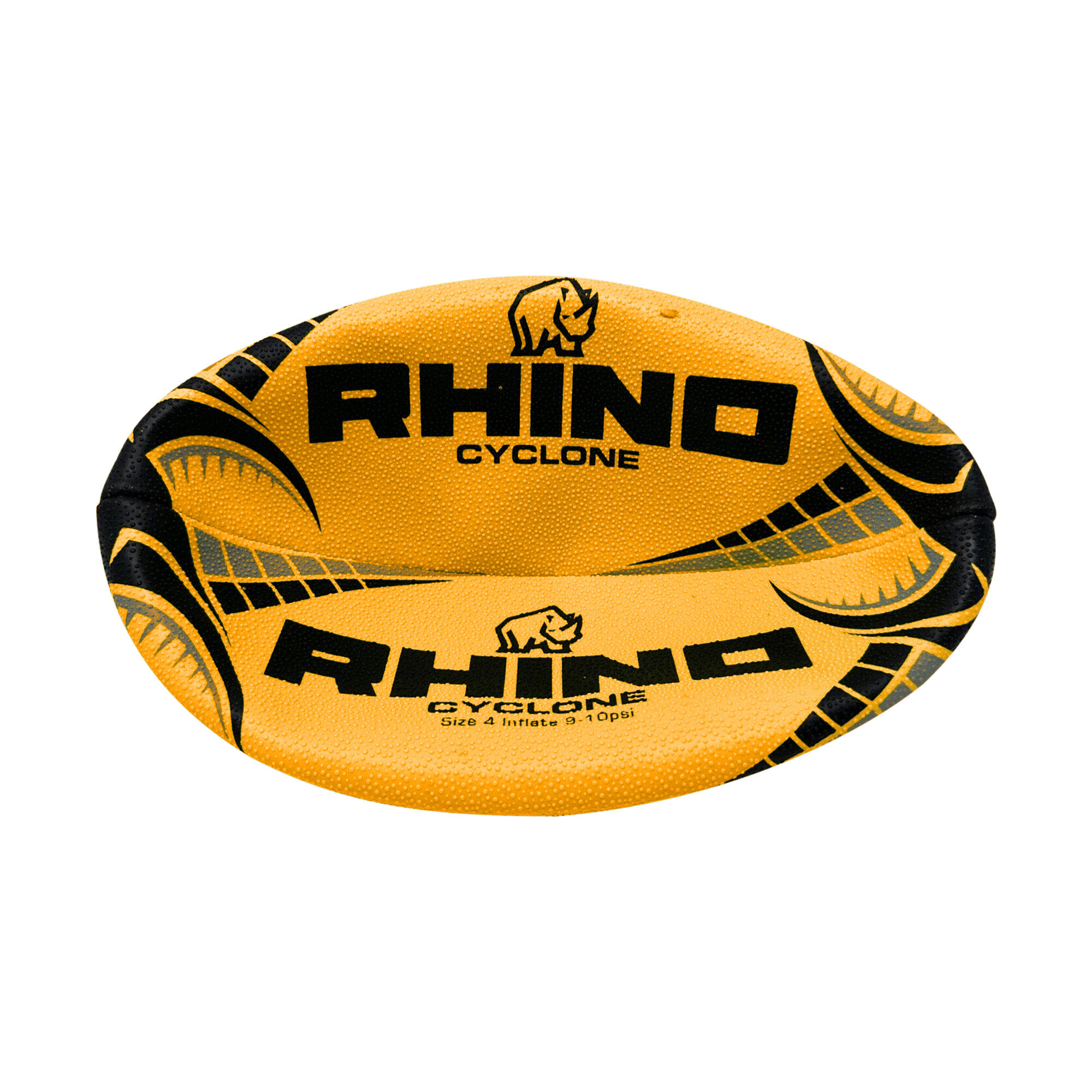 RugbyBall "Cyclone" Damen und Herren Neonorange 3/3