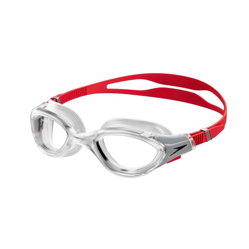 Unisex Adult 2.0 Biofuse Swimming Goggles (Clear/Red) 1/3
