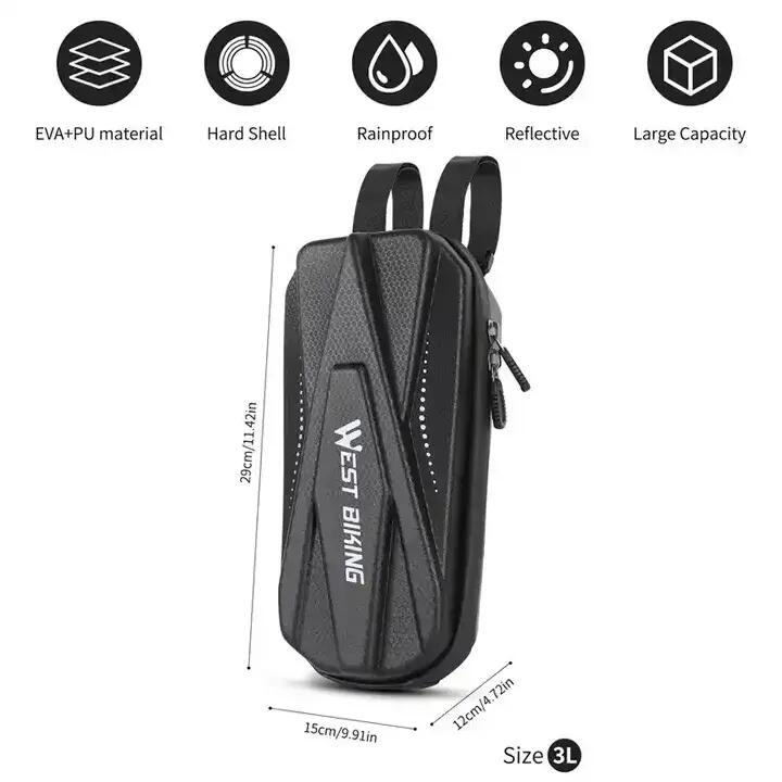 Geanta trotineta, bicicleta, capacitate 3L, multicompartimentat, impermeabil 7/7