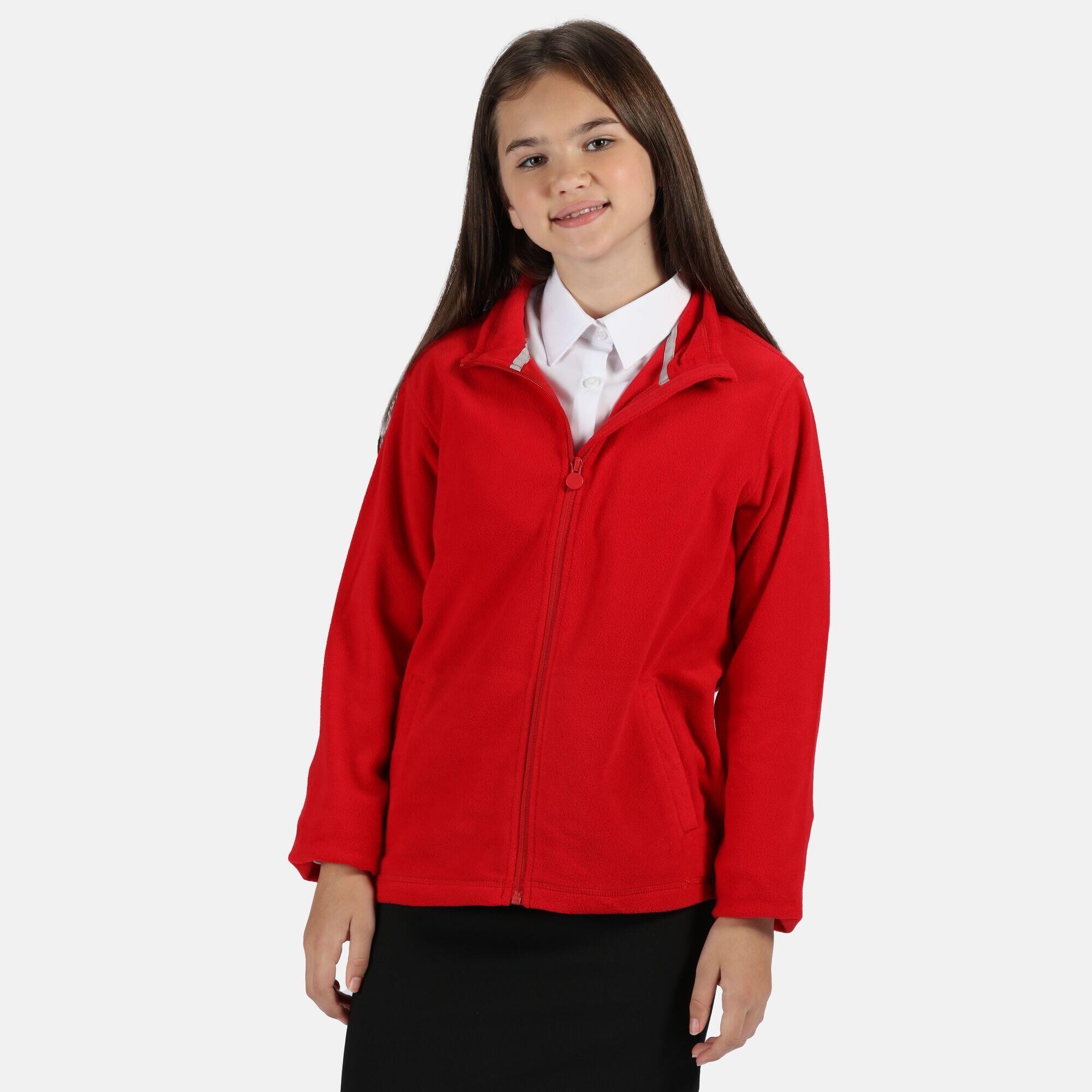 Childrens/Kids Brigade II Micro Fleece Jacket (Classic Red) 2/5