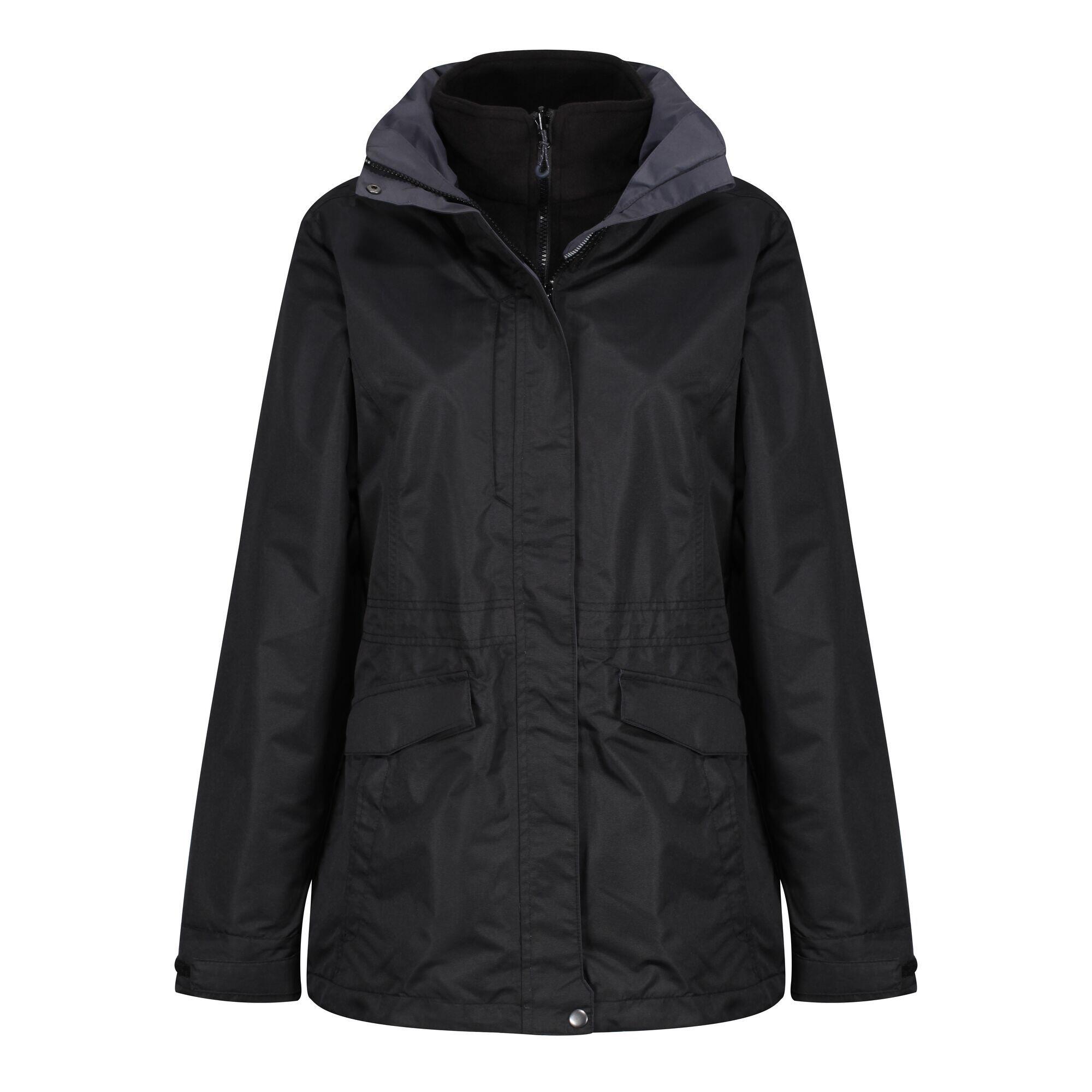 Womens/Ladies Benson III 3in1 Breathable Jacket (Black/Black) 4/5