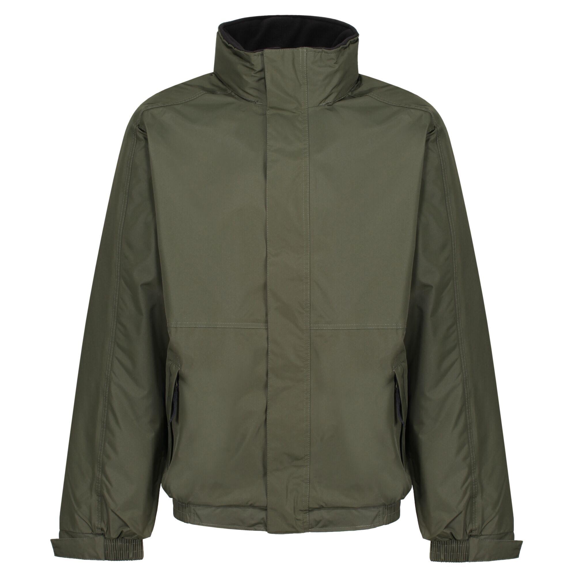 Mens Dover Waterproof Insulated Jacket (Dark Khaki/Black) 1/5