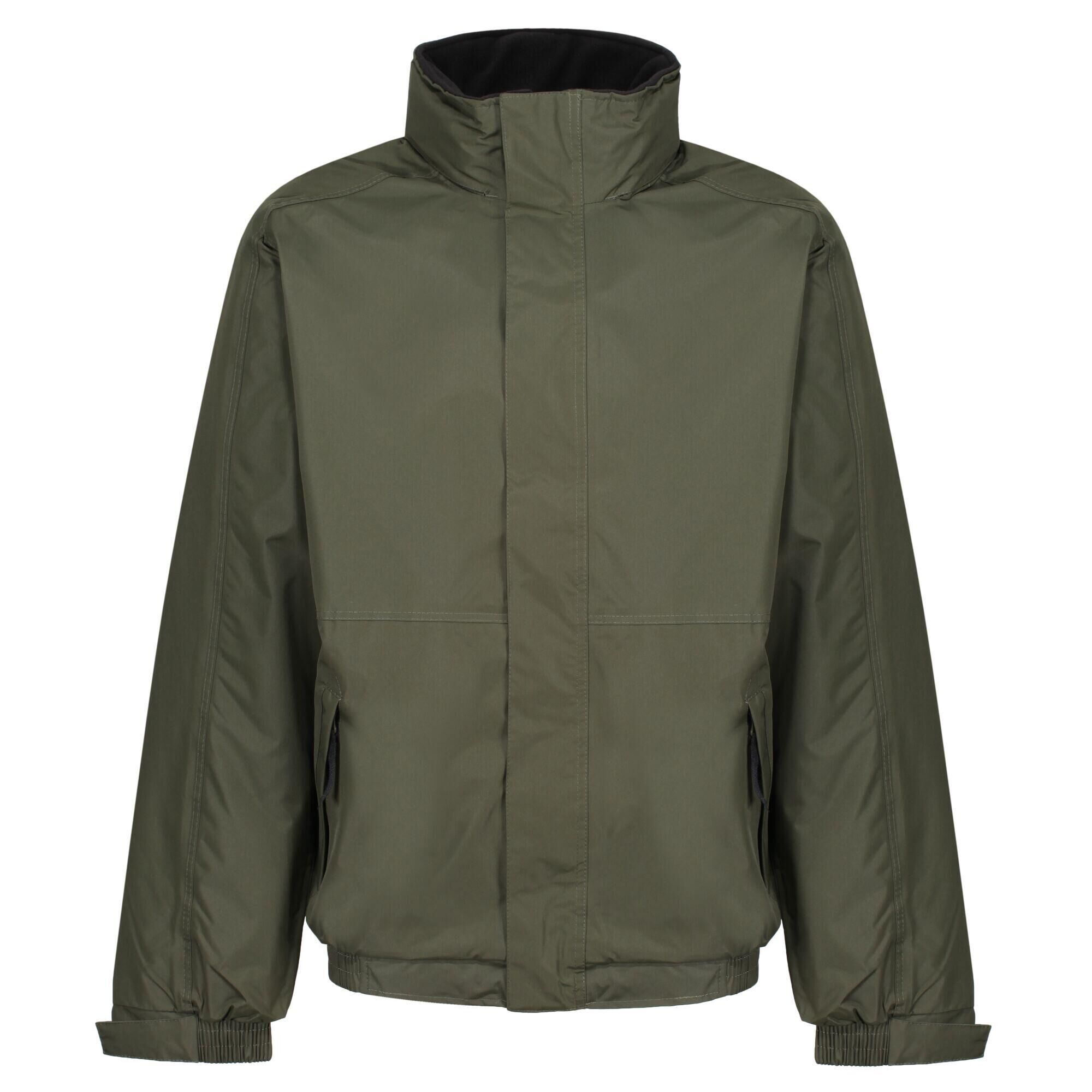 REGATTA Mens Dover Waterproof Insulated Jacket (Dark Khaki/Black)