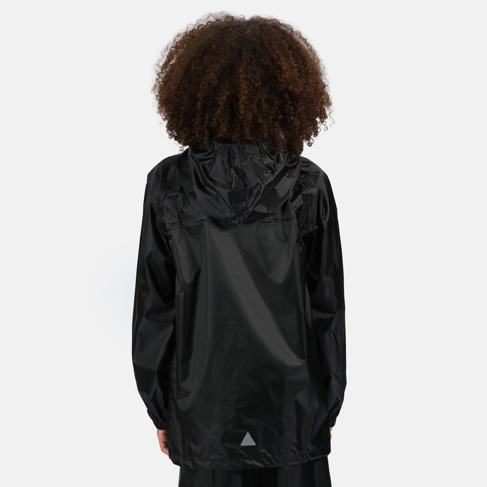 Childrens/Kids Pro Stormbreak Waterproof Jacket (Black) 3/5