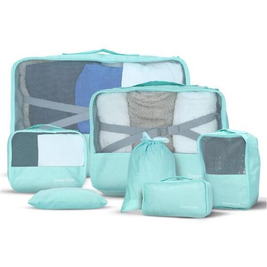 Ensemble de 7 organisateurs de cubes d'emballage Dream Travel® - vert menthe