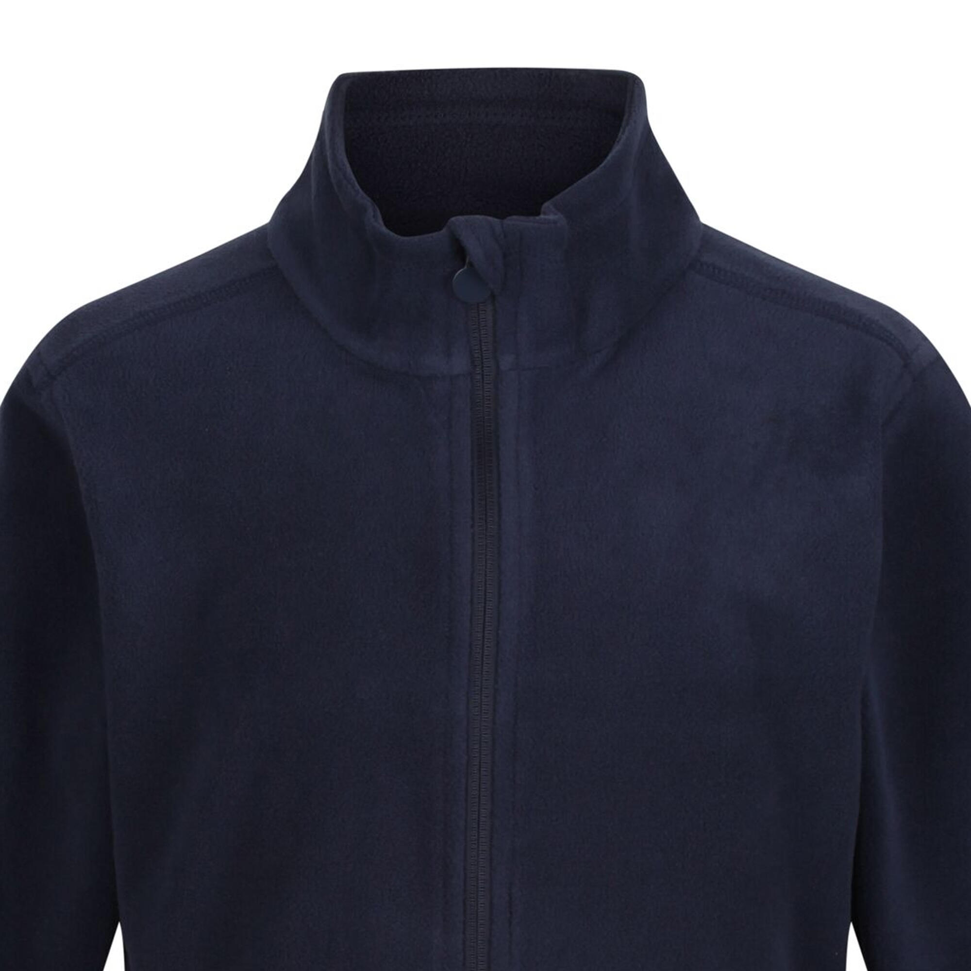 Childrens/Kids Full Zip Fleece (Navy) 3/4