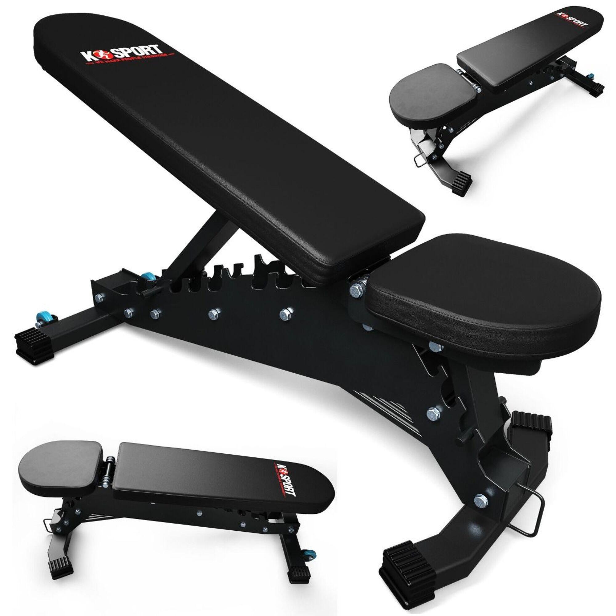 K-sport - Banc De Musculation Profi - Banc De Musculation Réglable - Banc De Musculation - Noir - No Size - Decathlon