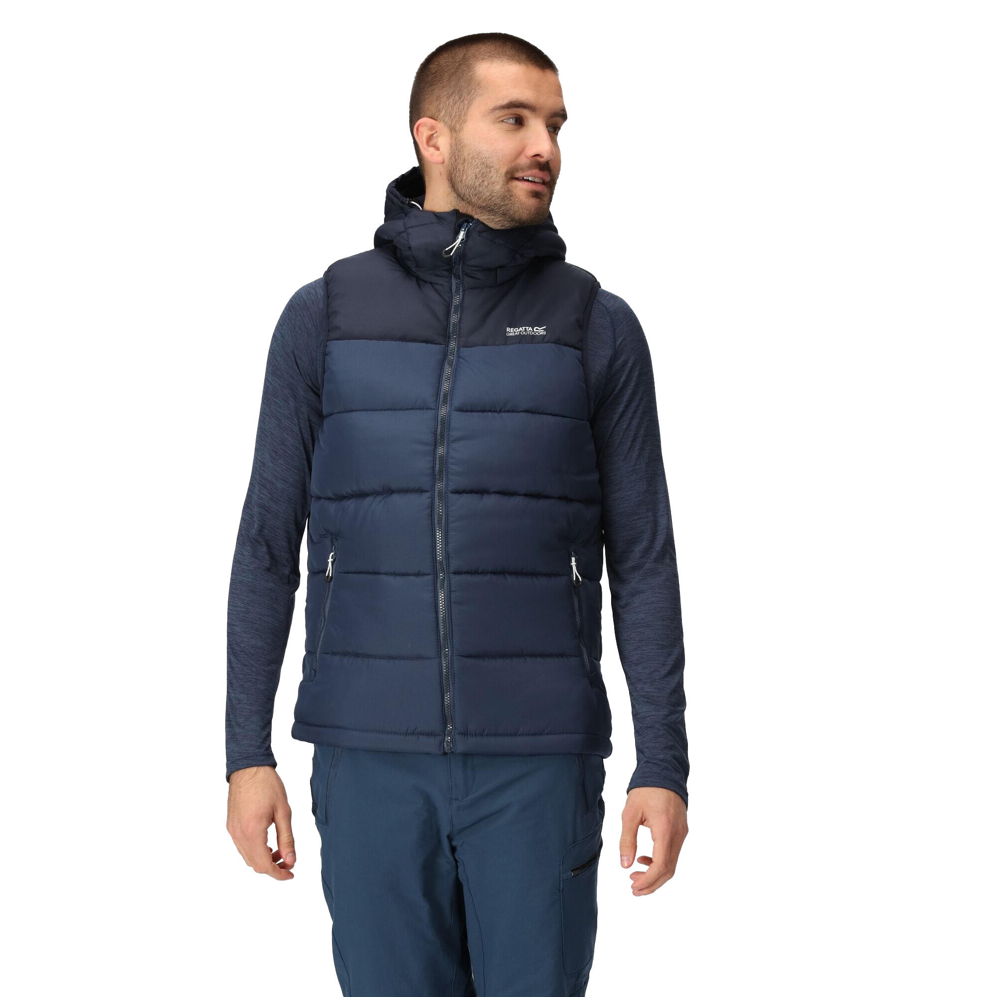 Mens Nevado Heavyweight Sleeveless Body Warmer (Navy/Admiral Blue) 3/4