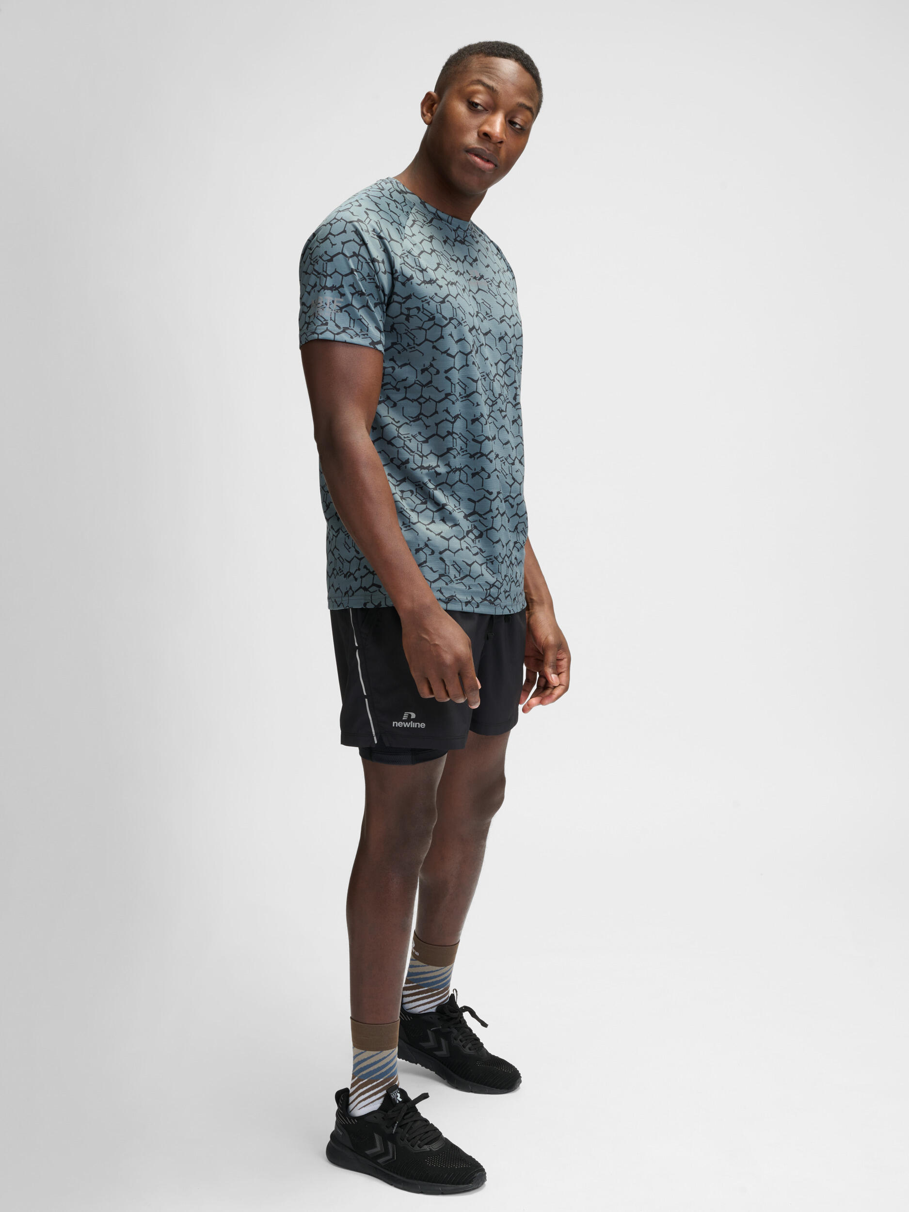 T-Shirt S/S Raglanärmel Nwldopa Laufen Herren NEWLINE 3/7
