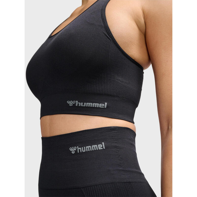 T-Shirt Hmltif Yoga Femme Extensible Respirant Séchage Rapide Sans Couture
