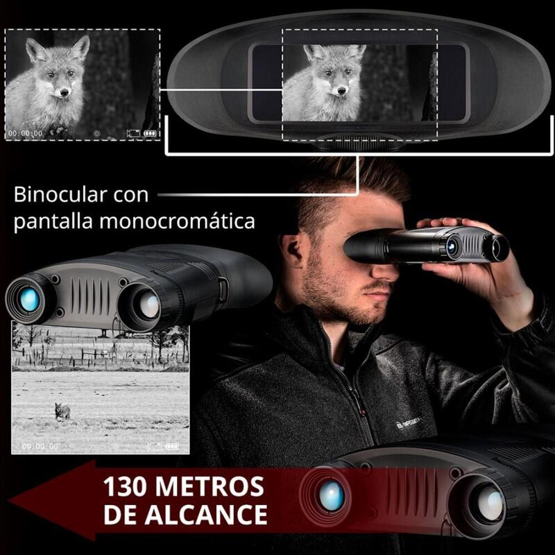 BRESSER Digital Nachtsichtgerät Binokular 3,5x m. Aufnahme Monochrom