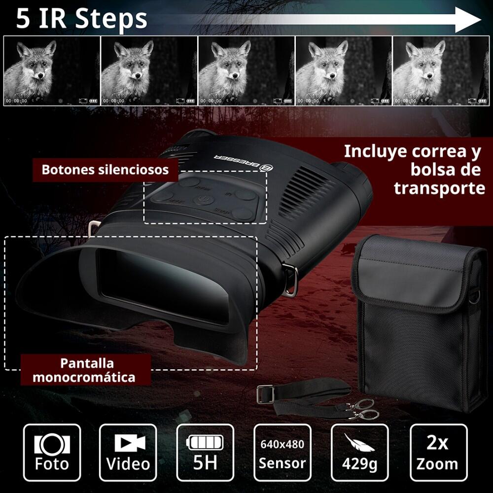 Digital NV Binocular 3x w. recording Monochrom 3/6