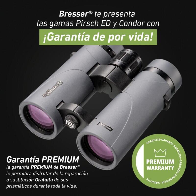 Binóculos Pirsch Ed 10X42 BRESSER com Revestimento e Corrector de fase