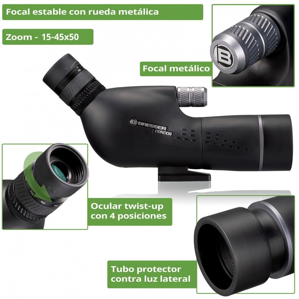 Telescopio terrestre Condor Gen II 15-45x50 observación de Aves, Sendas y Caza 4/7