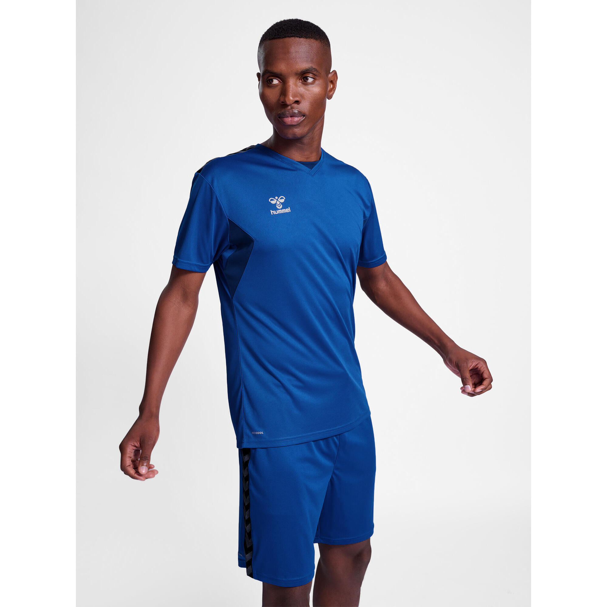 Hummel - Enfiler T-shirt Hmlauthentic Homme Hummel - T-shirt Manches Courtes - Bleu - 42 M/l - Decathlon