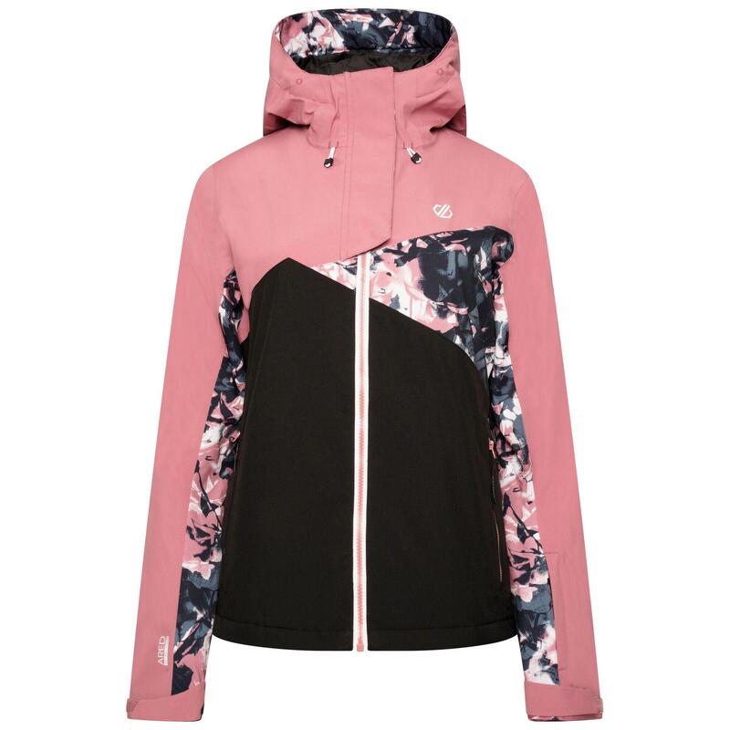 Blouson de ski DETERMINED Femme (Vieux rose foncé / Noir)