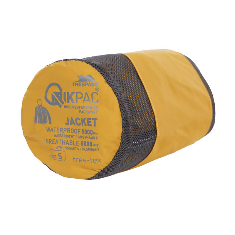 Coupevent pliable QIKPAC Unisexe (Jaune)