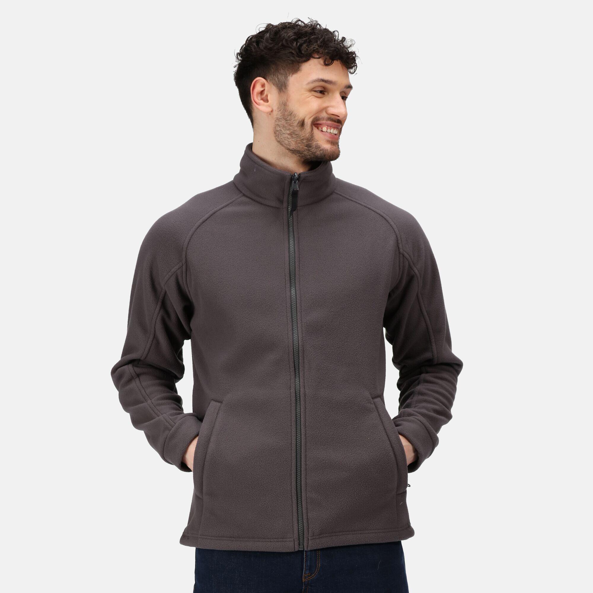 Mens Thor III AntiPill Fleece Jacket (Seal Grey) 3/5