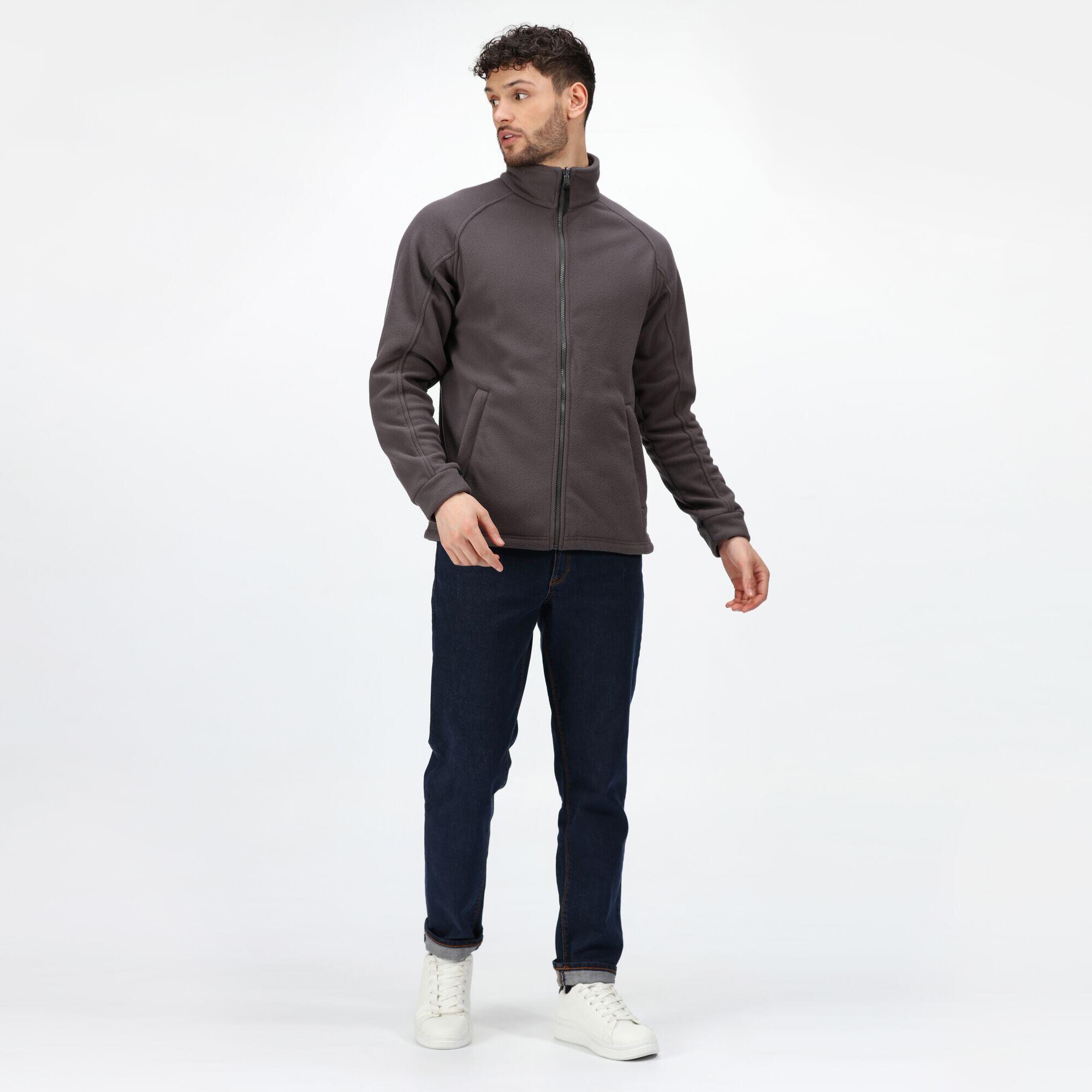 Thor III FleeceJacke, AntiPilling Herren Grau 4/5