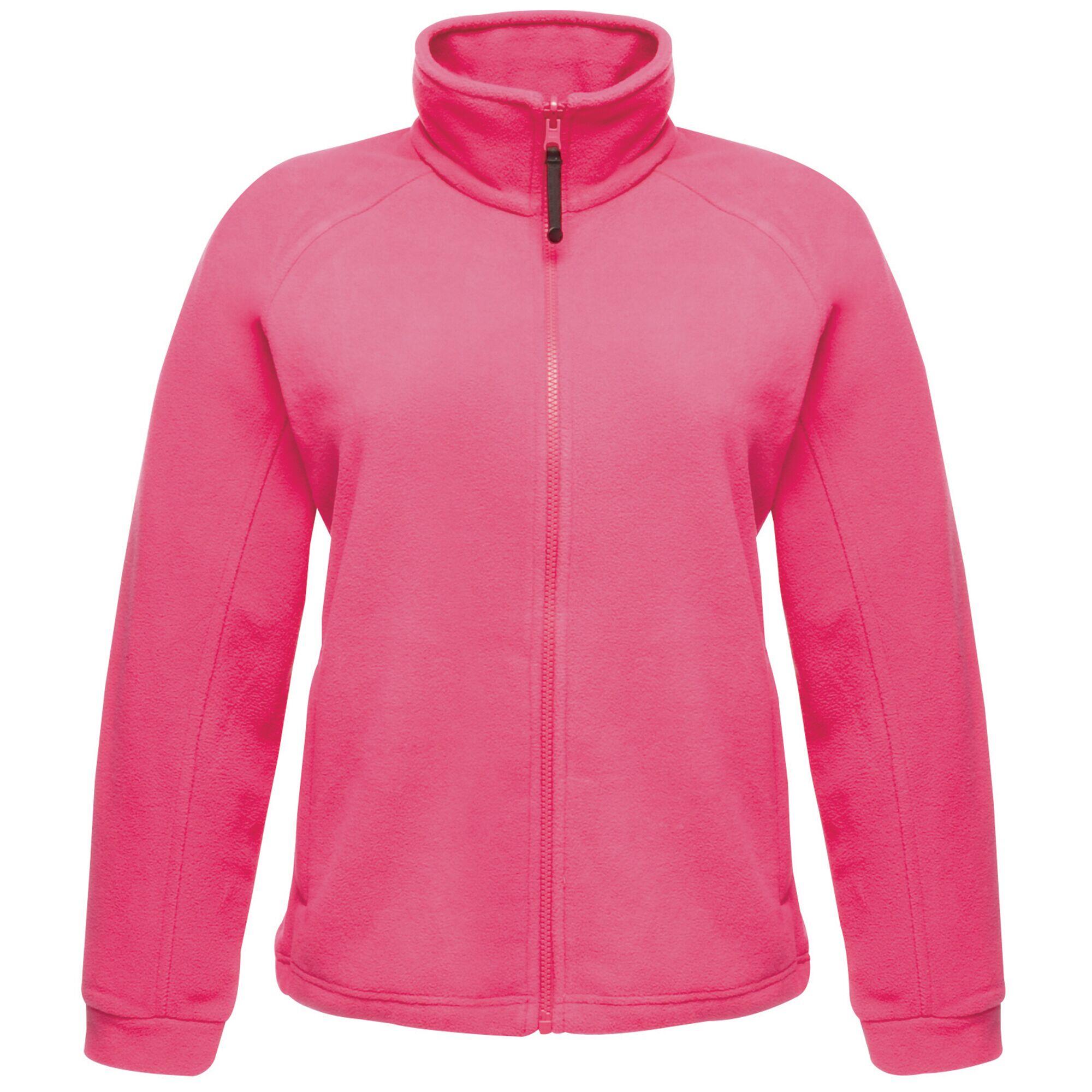 Womens/Ladies Thor III AntiPill Fleece Jacket (Hot Pink) 1/4