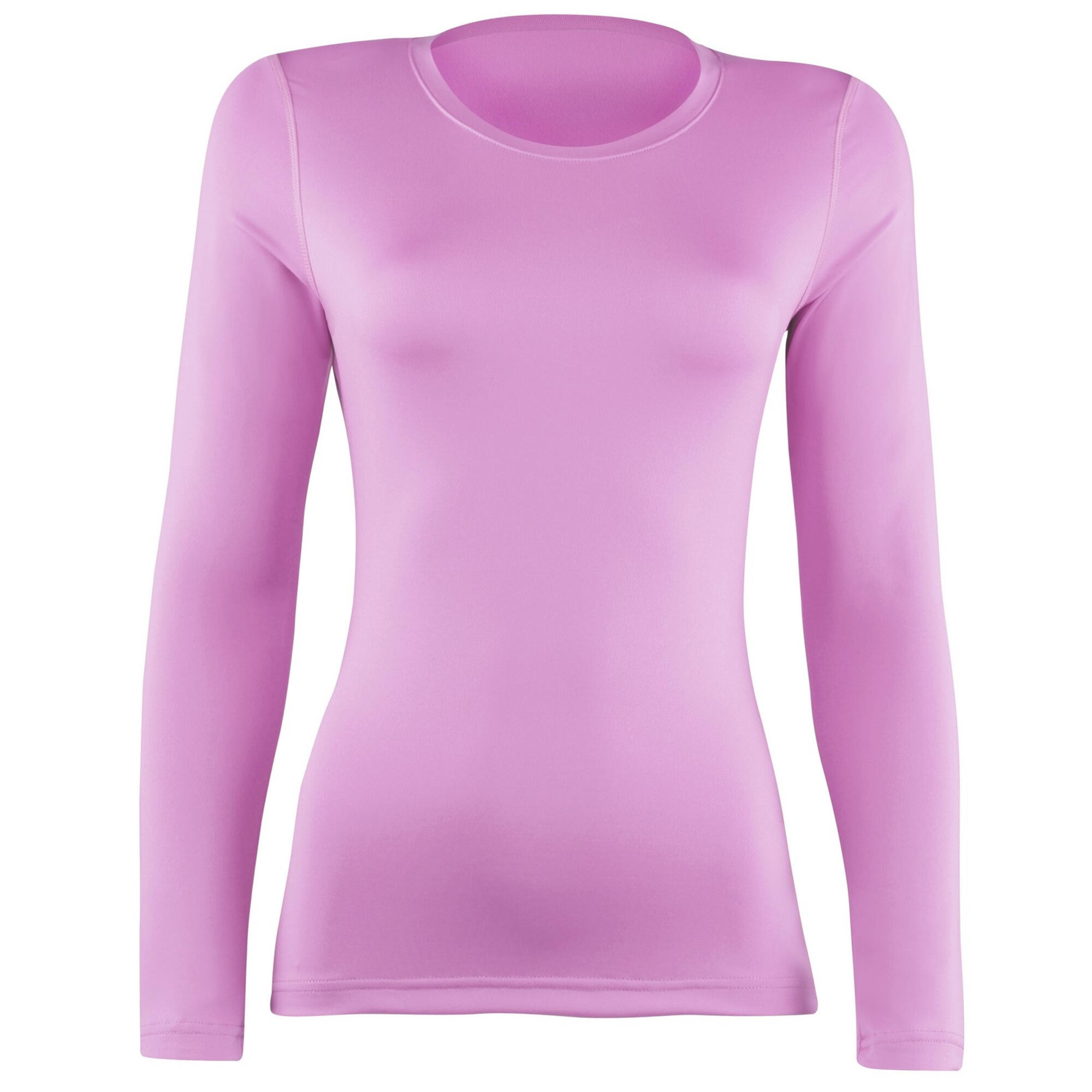 Womens/Ladies Sports Baselayer Long Sleeve (Pack of 2) (Red) 3/3