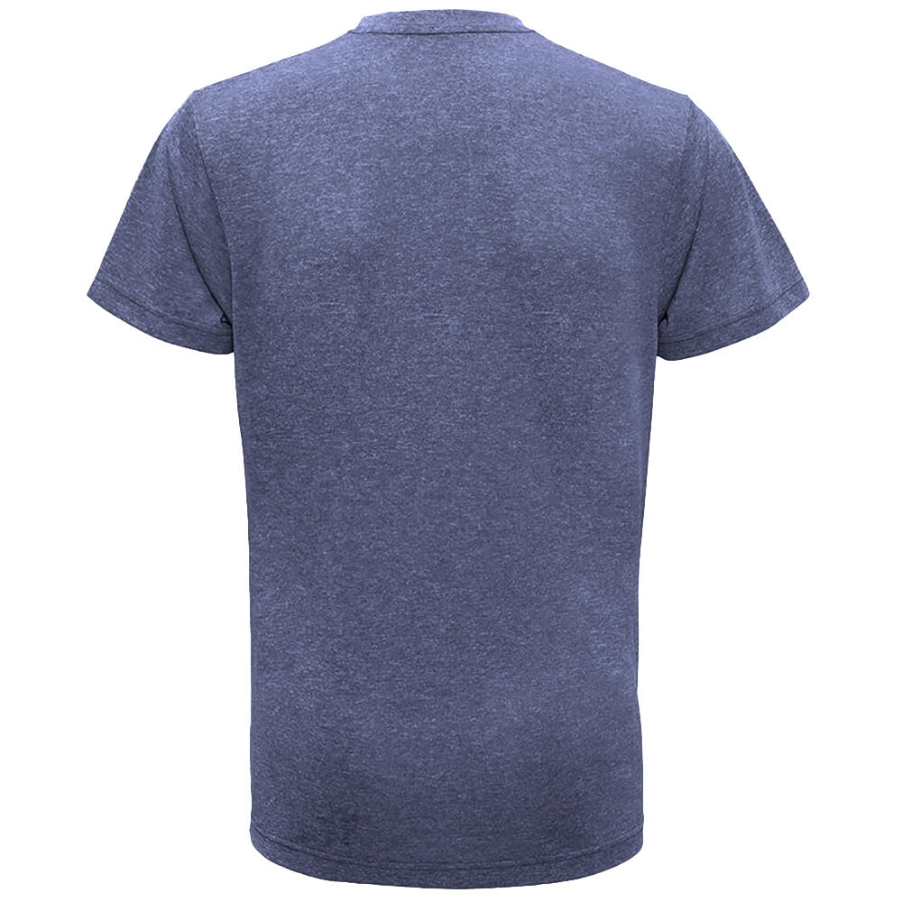 Tri Dri Mens Short Sleeve Lightweight Fitness TShirt (Blue Melange) 2/3
