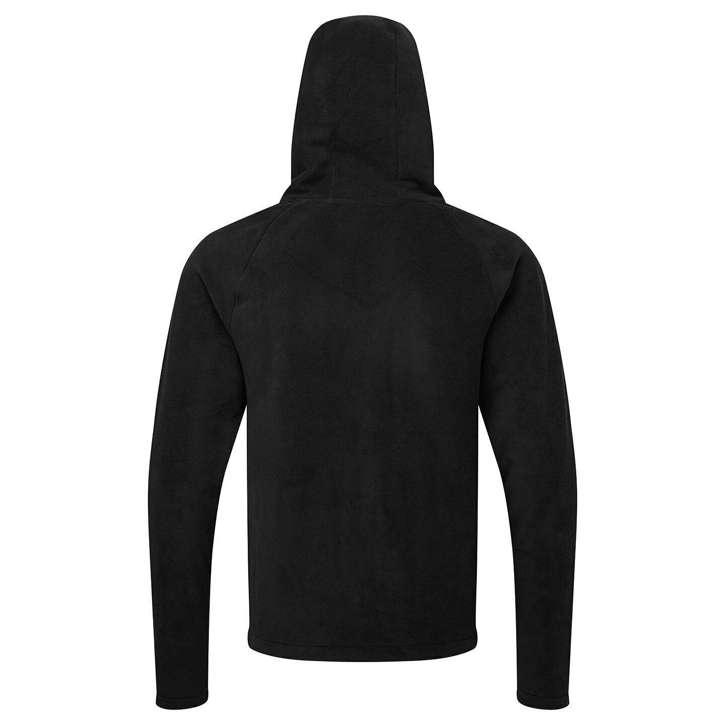 Mens Microfleece Hoodie (Black) 2/3