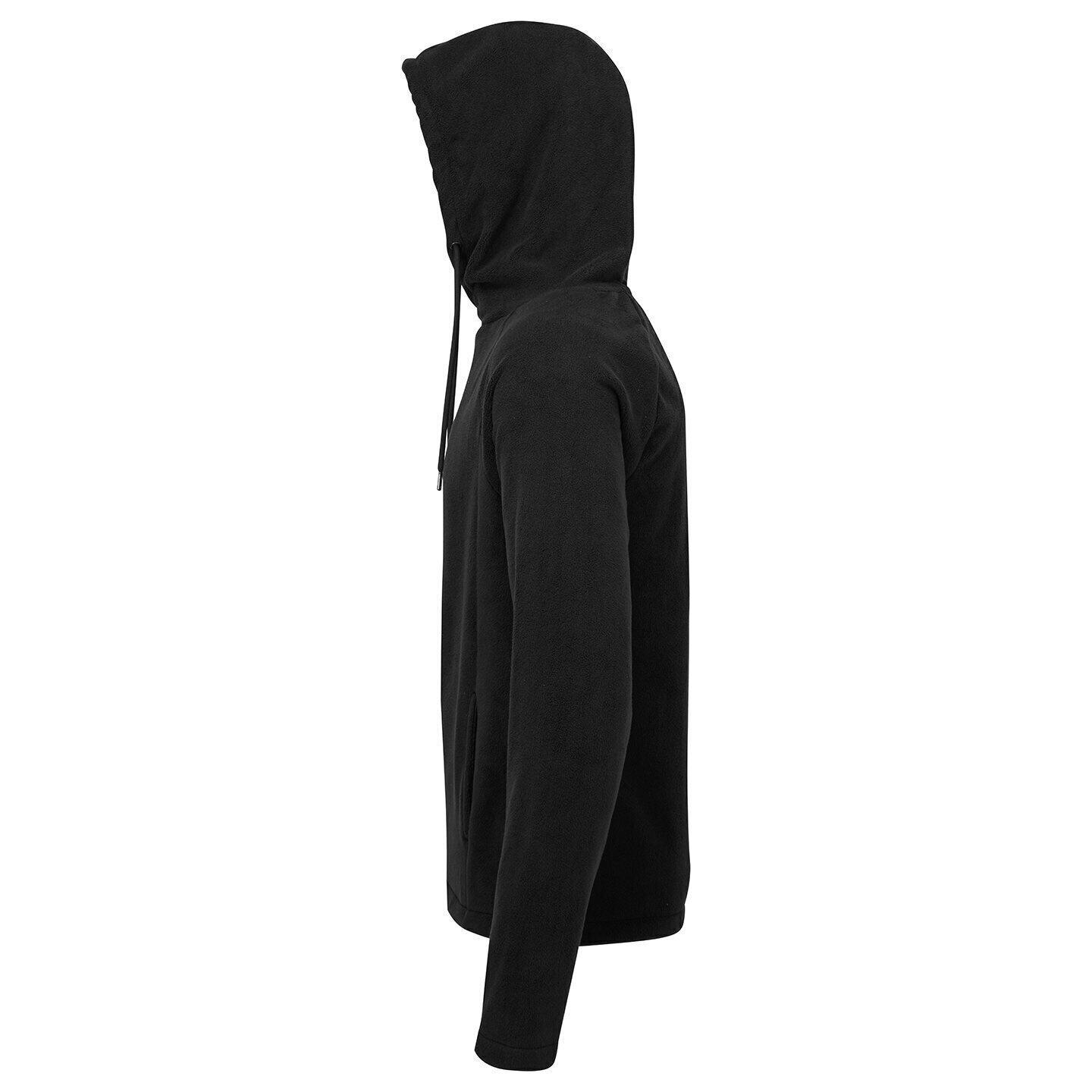 Mens Microfleece Hoodie (Black) 3/3
