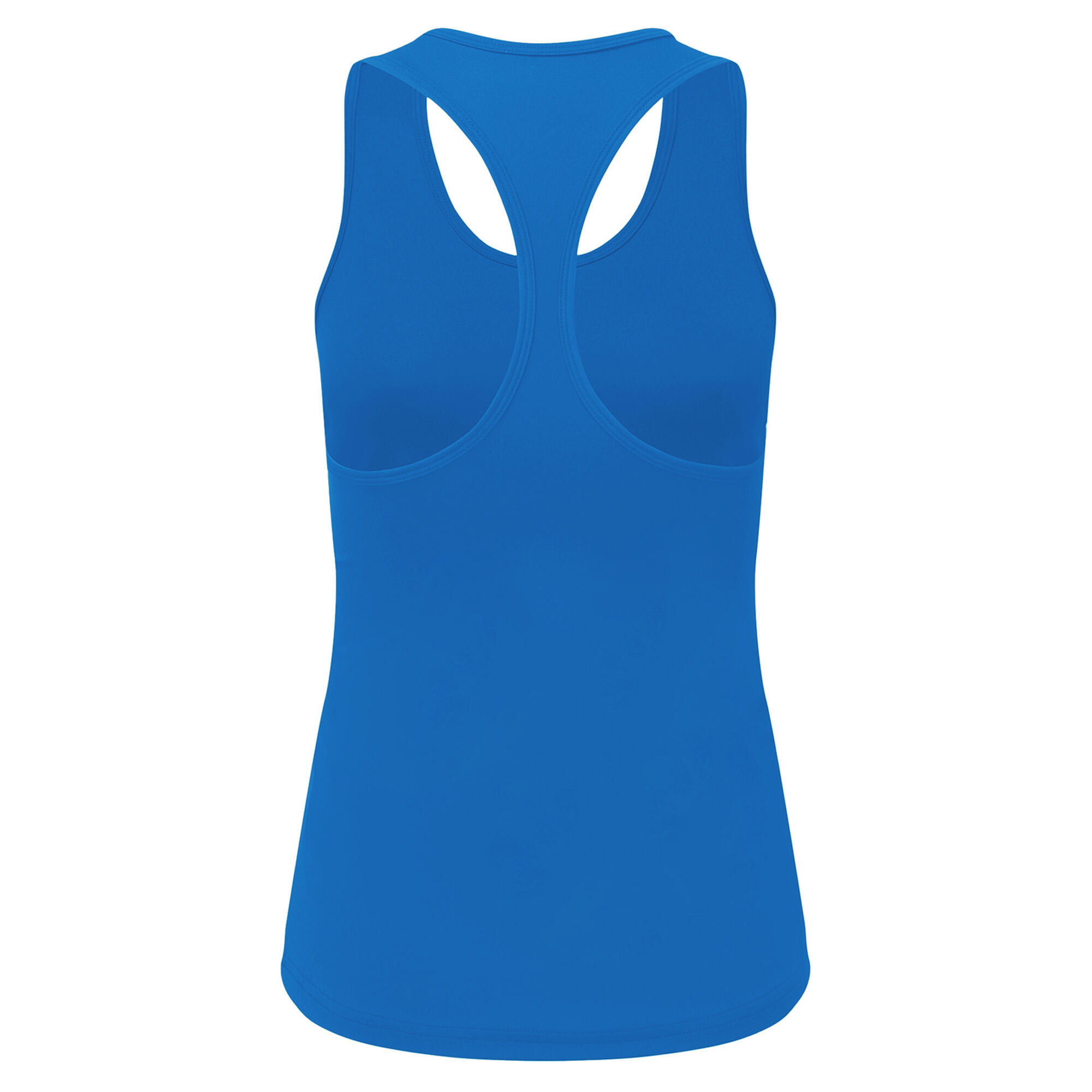 Weste recyceltes Material für Damen Saphir-Blau 2/3