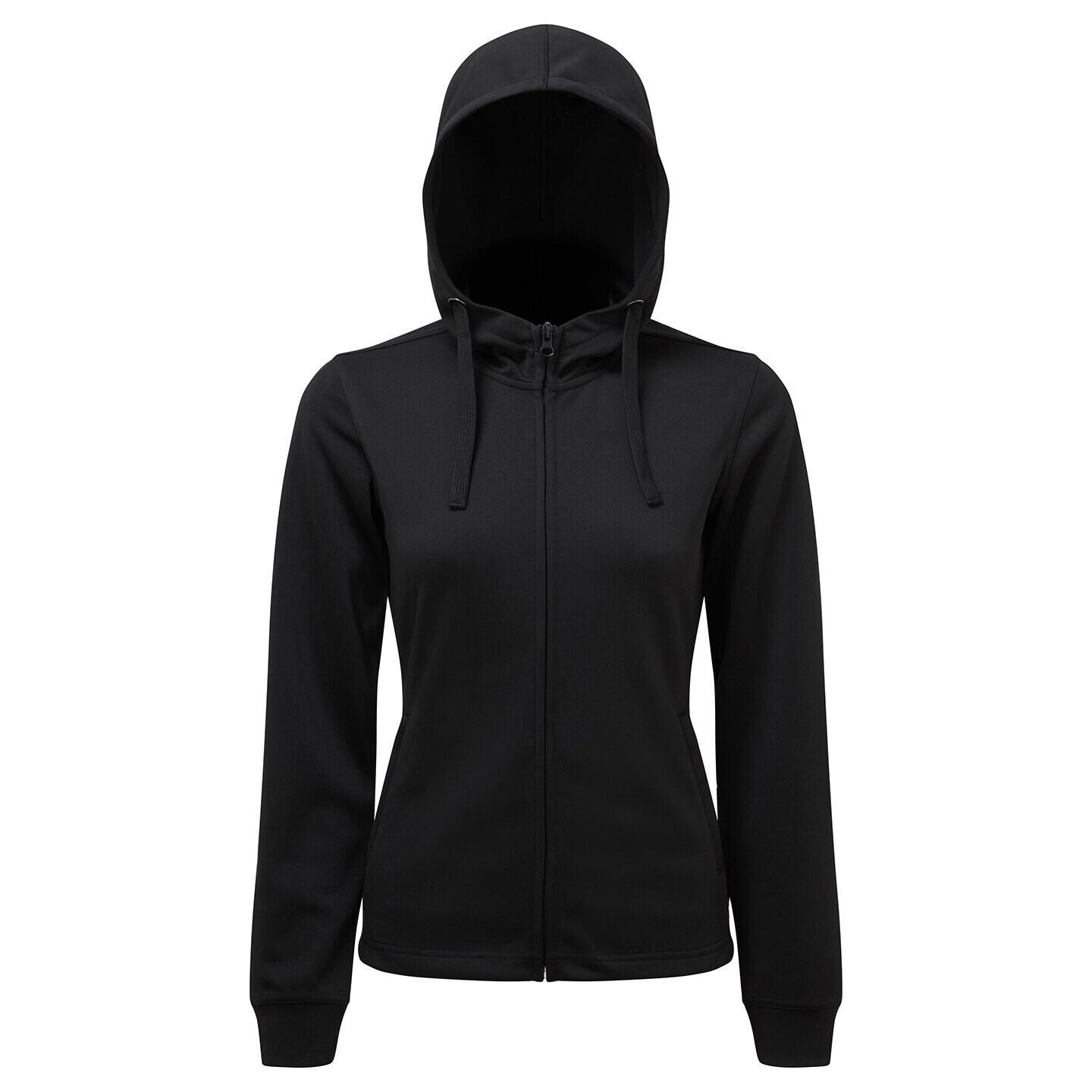 TRIDRI Felpa Con Cappuccio E Zip Intera Donna TriDri Nero