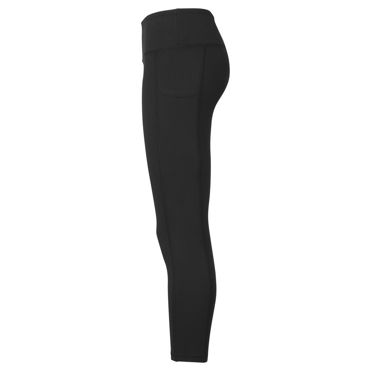 Womens/Ladies 7/8 Leggings (Black) 3/4