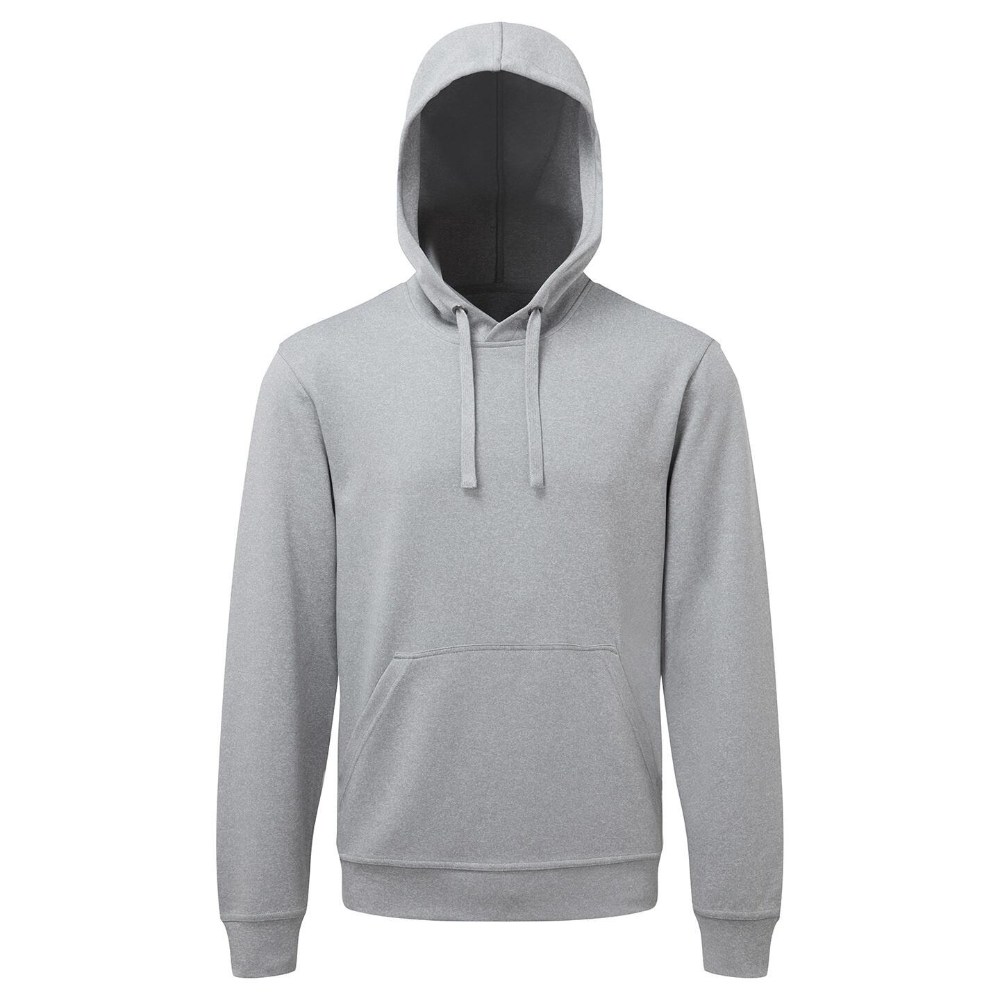 TRIDRI Mens Spun Dyed Hoodie (Grey Melange)