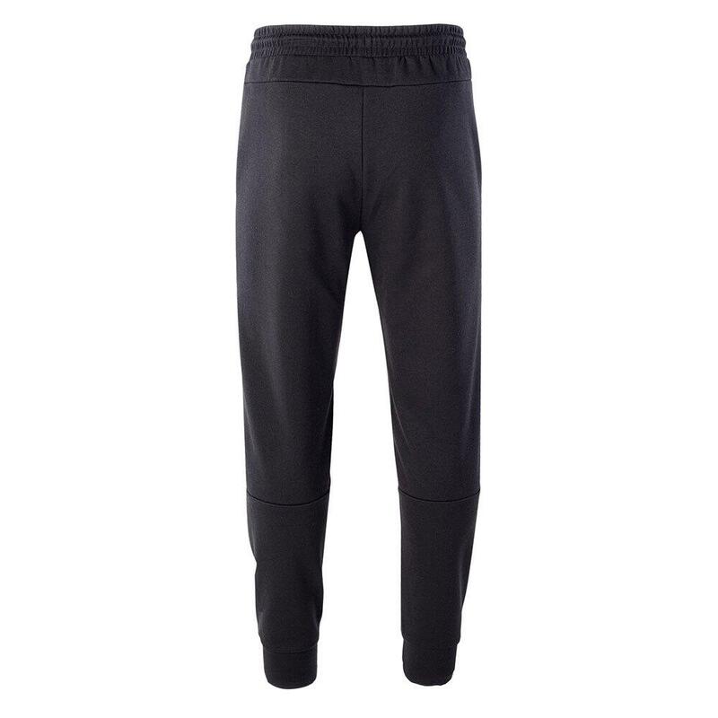 Heren Regin Contrast Paneel Joggingbroek (Zwart)