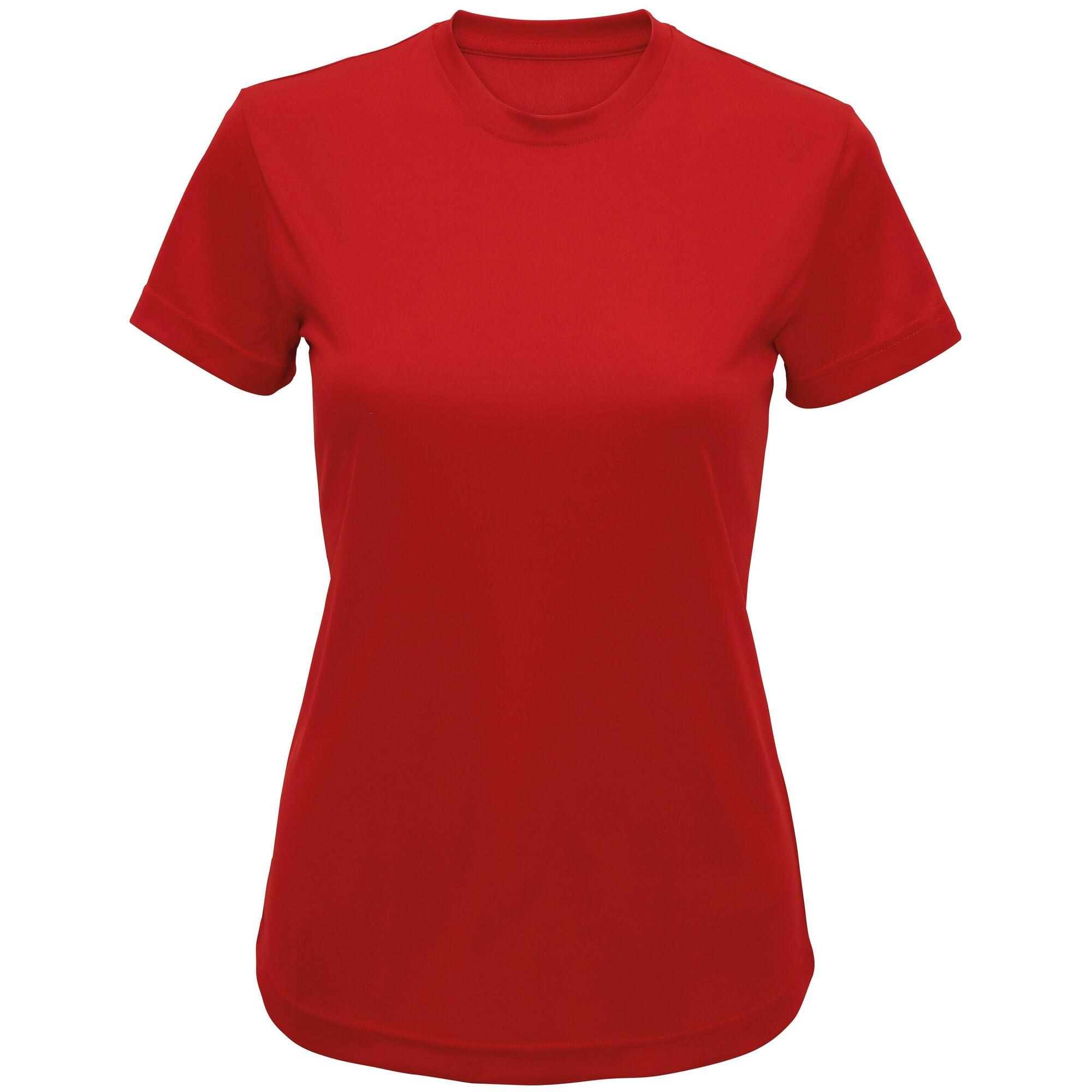 TRIDRI Maglietta Active Riciclato Donna TriDri Rosso Fuoco