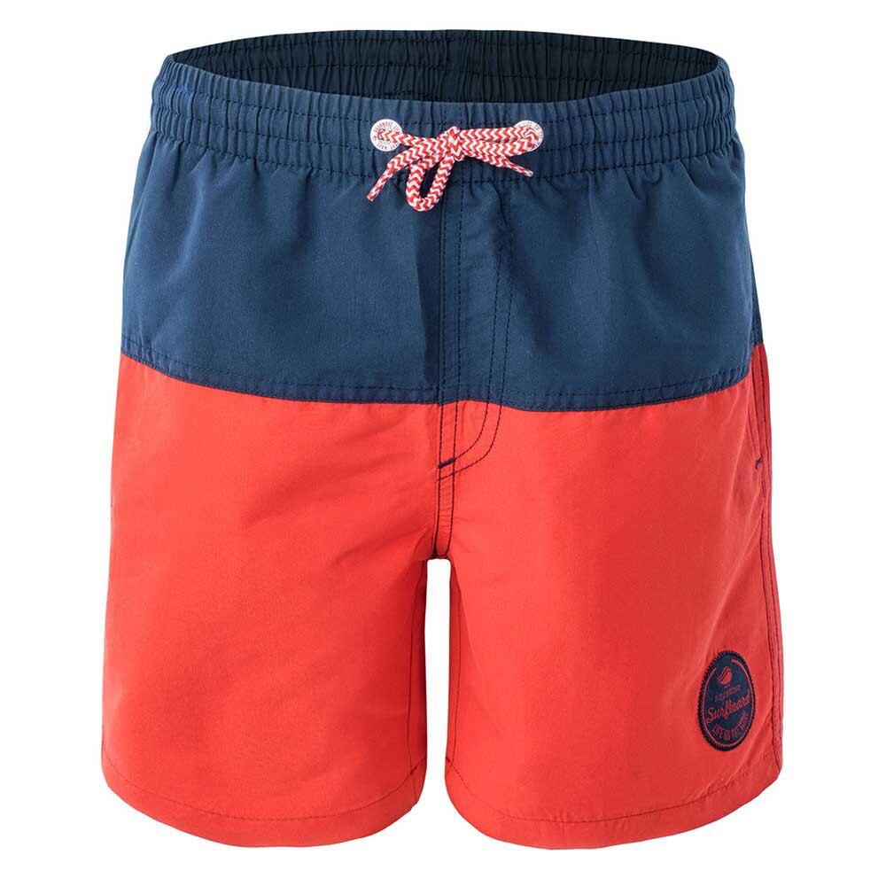 Aquawave - Short De Bain Drakon Enfant (rouge / Bleu Foncé) - Boardshort - Bleu|rouge - 13 Ans - Decathlon