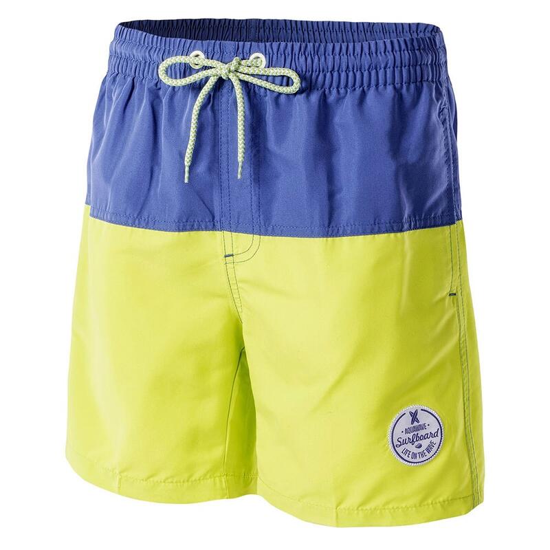 Short de bain DRAKON Enfant (Jaune vif / Bleu mer clair)