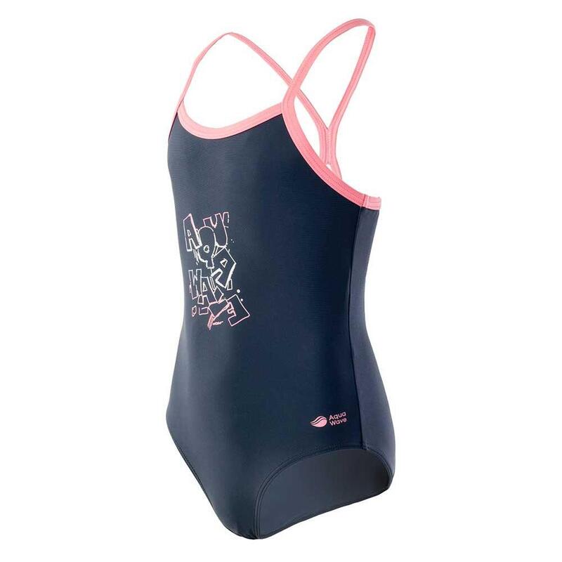 Maillot de bain 1 pièce VELANTI Fille (Myrtille / Corail rose)