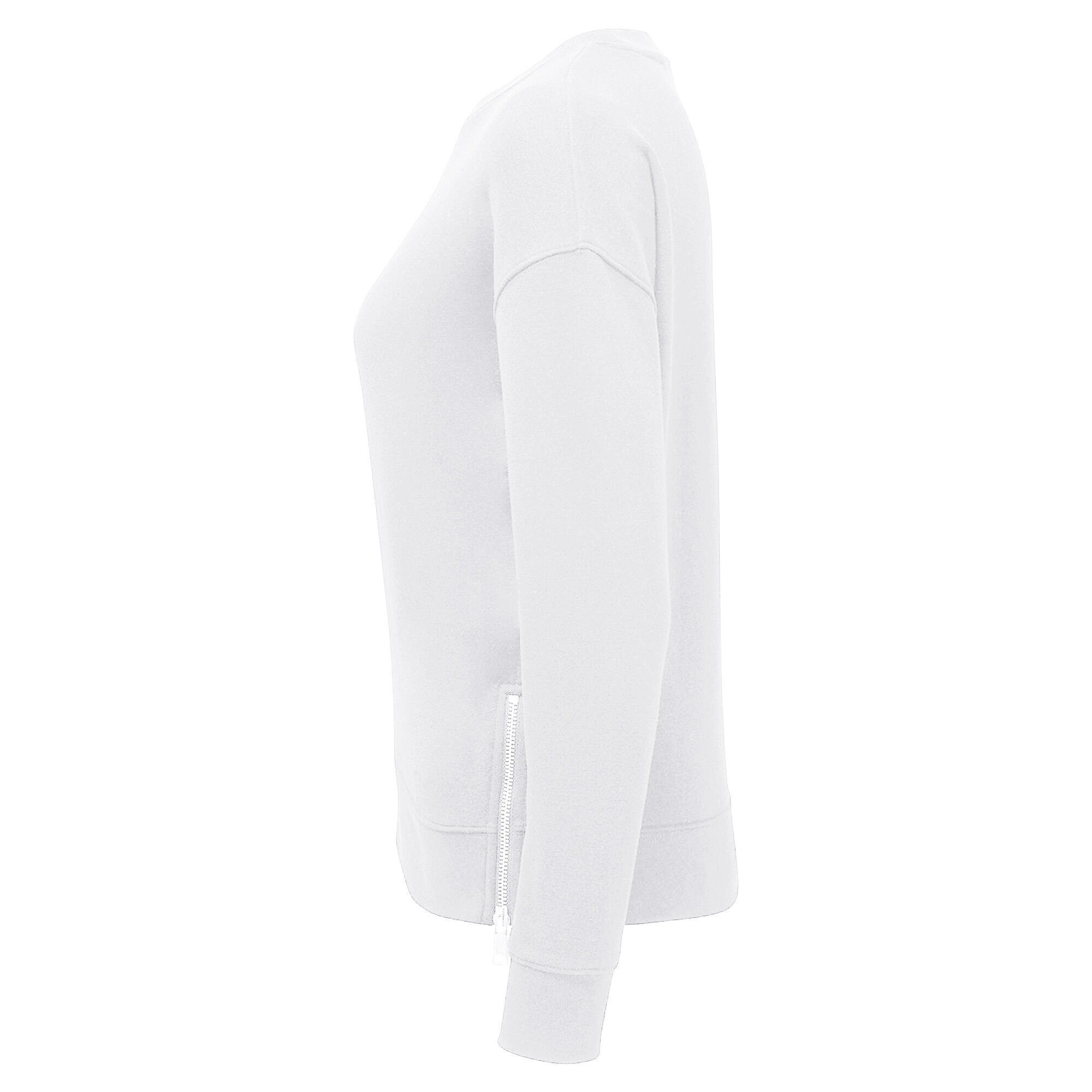 Felpa Con Cerniera Donna TriDri Bianco 3/3