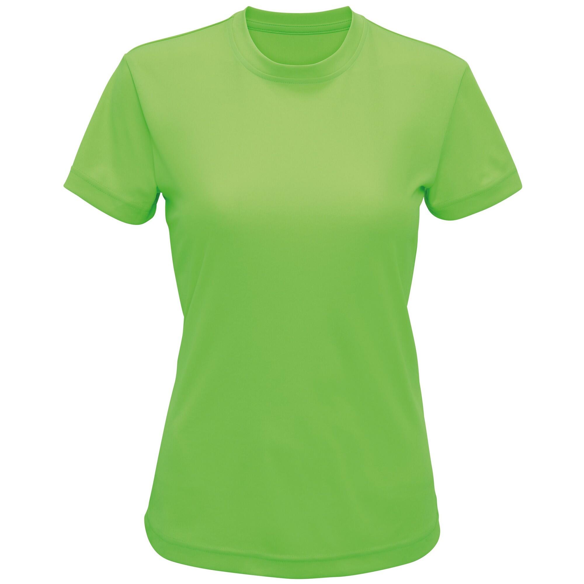 TRIDRI Maglietta Active Riciclato Donna TriDri Verde Chiaro